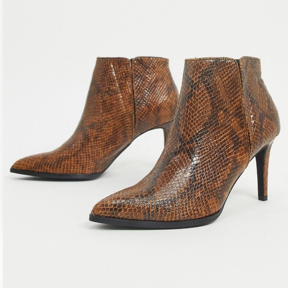 Vero Moda snakeskin boots
